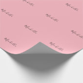 Hellrosa professionelles einzigartiges klassisches geschenkpapier (Ecke)