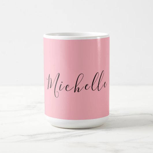 Hellrosa professionelles einzigartiges klassisches kaffeetasse (Mittel)