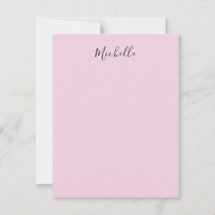 Hellrosa professionelles einzigartiges klassisches mitteilungskarte