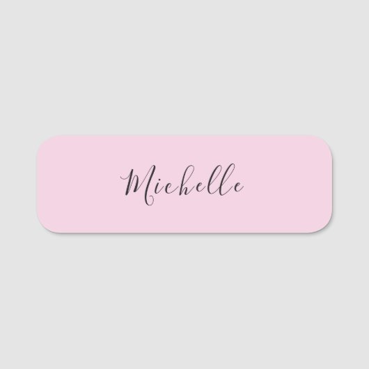 Hellrosa professionelles einzigartiges klassisches namensschild (Vorderseite)