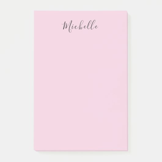 Hellrosa professionelles einzigartiges klassisches post-it klebezettel (Vorderseite)