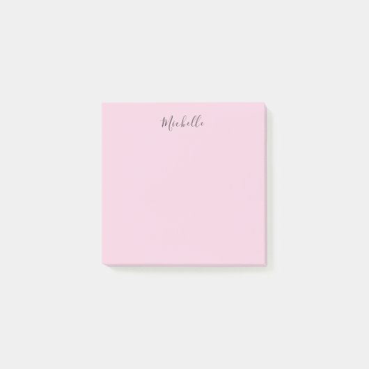 Hellrosa professionelles einzigartiges klassisches post-it klebezettel (Vorderseite)