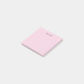 Hellrosa professionelles einzigartiges klassisches post-it klebezettel (angewinkelt)