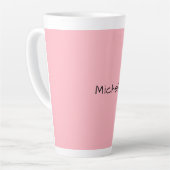 Hellrosa professionelles einzigartiges lässiges Ha Milchtasse (Linke Ecke)
