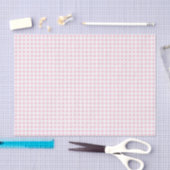 Hellrosa Punkte auf weißem Gewebepapier Seidenpapier (Handwerk)