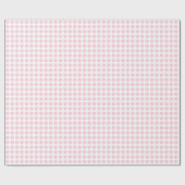 Hellrosa Punkte auf weißem Wrapping Paper Geschenkpapier (Flach)