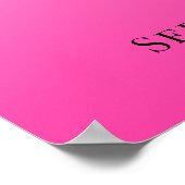 Hellrosa Quinceañera 15. Geburtstag Willkommen Poster (Ecke)