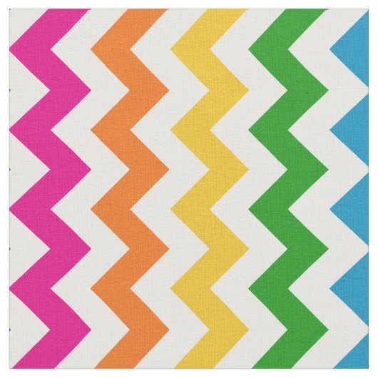 Hellrosa Rainbow-Zickzack Gewebe Stoff (Nahaufnahme)