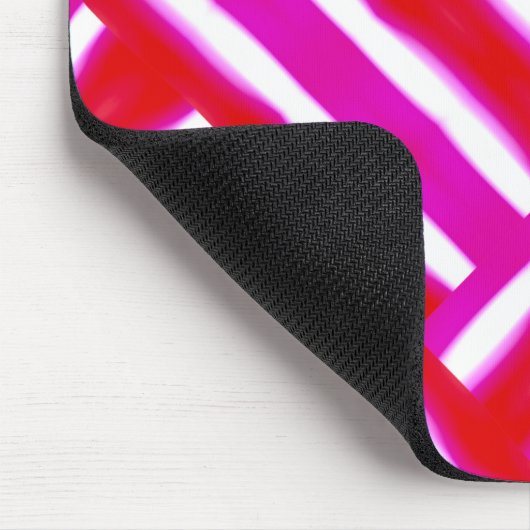 Hellrosa Red Woven Gemustert Mousepad (Ecke)