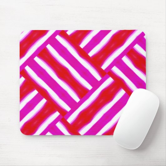 Hellrosa Red Woven Gemustert Mousepad (Mit Mouse)