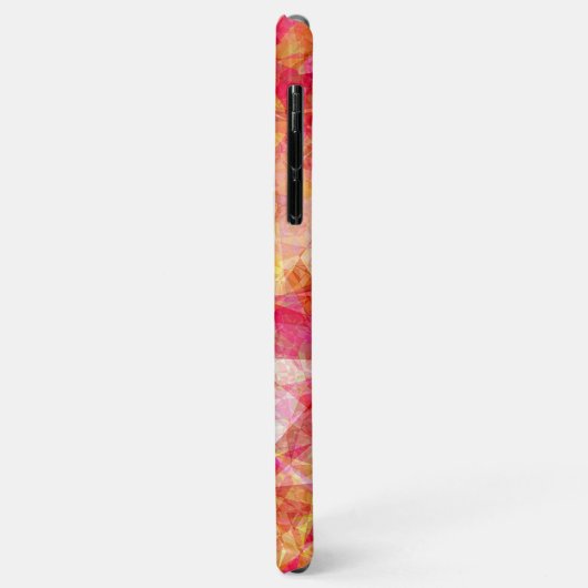 Hellrosa Rosa Gelbgelbe Polygon Mosaik Kunst Case-Mate iPhone Hülle (Hinten/Links)