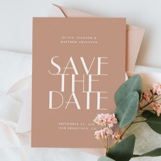 Hellrosa Rosa Moderne minimalistische QR-Kodierung Save The Date