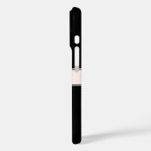 Hellrosa Rosa Streifen und eleganter bearbeitbarer Case-Mate iPhone Hülle (Rückseite / Links)