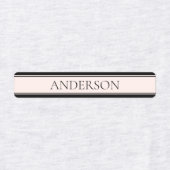 Hellrosa Rosa Streifen und eleganter bearbeitbarer Etiketten (Design 1)