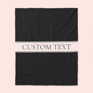 Hellrosa Rosa Streifen und eleganter bearbeitbarer Fleecedecke