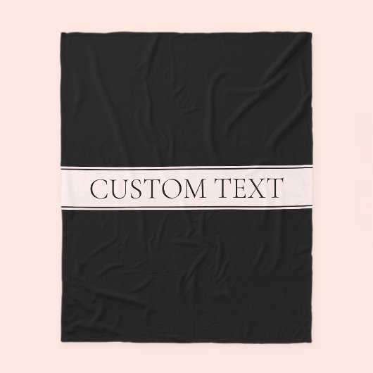 Hellrosa Rosa Streifen und eleganter bearbeitbarer Fleecedecke