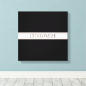 Hellrosa Rosa Streifen und eleganter bearbeitbarer Leinwanddruck (Insitu (Holzboden))