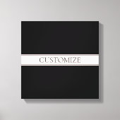 Hellrosa Rosa Streifen und eleganter bearbeitbarer Leinwanddruck (Vorderseite)