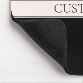 Hellrosa Rosa Streifen und eleganter bearbeitbarer Mousepad (Ecke)