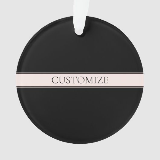 Hellrosa Rosa Streifen und eleganter bearbeitbarer Ornament (Vorderseite)