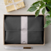 Hellrosa Rosa Streifen und eleganter bearbeitbarer Seidenpapier (Geschenk)