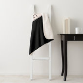 Hellrosa Rosa Streifen und eleganter bearbeitbarer Sherpadecke (Beispiel)