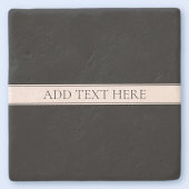 Hellrosa Rosa Streifen und eleganter bearbeitbarer Steinuntersetzer