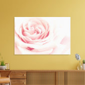 Hellrosa Rose Blume - Rose Blume Blumenstrauß Leinwanddruck (Insitu (Wohnzimmer))