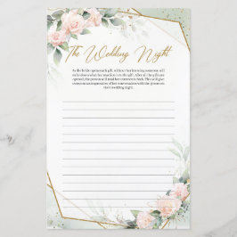 Hellrosa Rose Eukalyptusgold Hochzeitsnacht