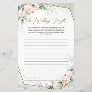 Hellrosa Rose Eukalyptusgold Hochzeitsnacht