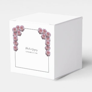 Hellrosa Rose Hochzeit Geschenkschachtel