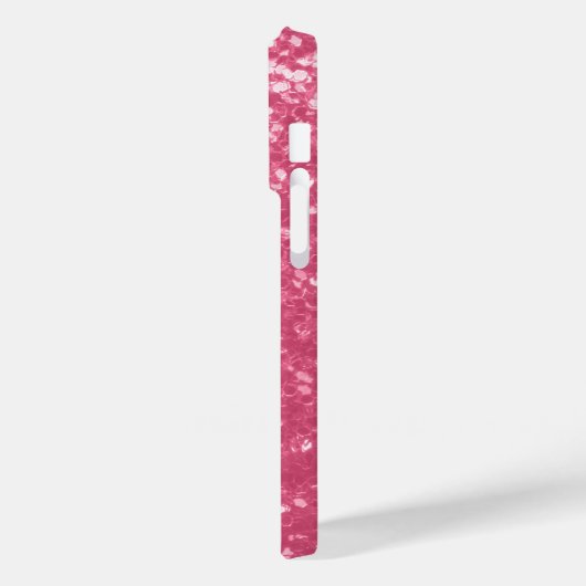 Hellrosa Rose Imitate Glitzern Glitzer Case-Mate iPhone Hülle (Rückseite / Links)