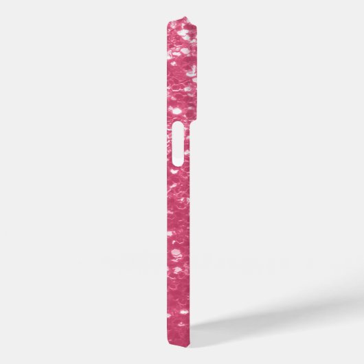 Hellrosa Rose Imitate Glitzern Glitzer Case-Mate iPhone Hülle (Rückseite / Rechts)