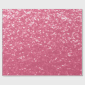 Hellrosa Rose Imitate Glitzern Glitzer Geschenkpapier (Flach)