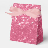 Hellrosa Rose Imitate Glitzern Glitzer Geschenkschachtel (Vorderseite)