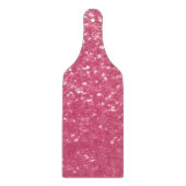 Hellrosa Rose Imitate Glitzern Glitzer Schneidebrett (Vorderseite)