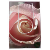 Hellrosa Rose Mittlere Geschenktüte (Rückseite)