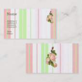 Hellrosa Rosen-Geschäfts-Karte Visitenkarte (Vorne/Hinten)