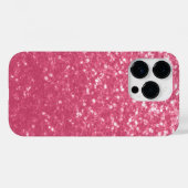 Hellrosa Rosen-Imitat-Sparkles Glitter Case-Mate iPhone Hülle (Rückseite (Horizontal))