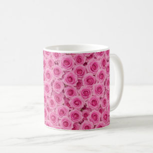 Hellrosa Rosen Kaffeetasse