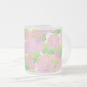 Hellrosa Rosen Mattglastasse