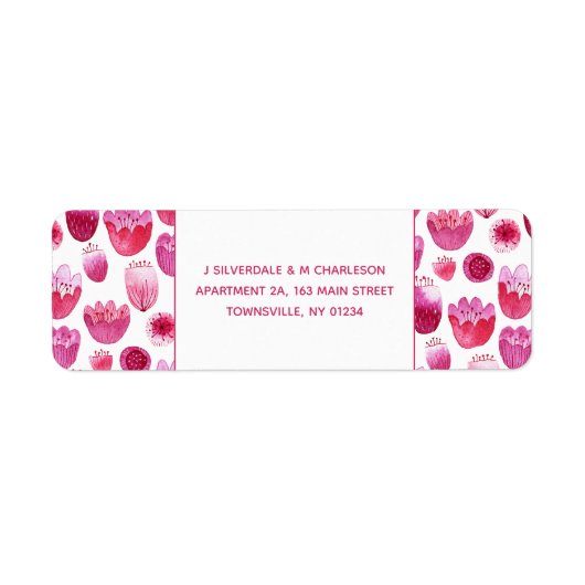 Hellrosa Rücksendeadresse (Vorne)