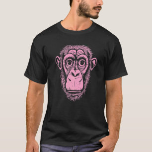 Hellrosa Schimpanse Affe Nicht Monkey Cute Chimp T-Shirt