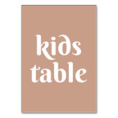 Hellrosa Schwarz, einfache, minimalistische Hochze Tischnummer (Vorderseite)