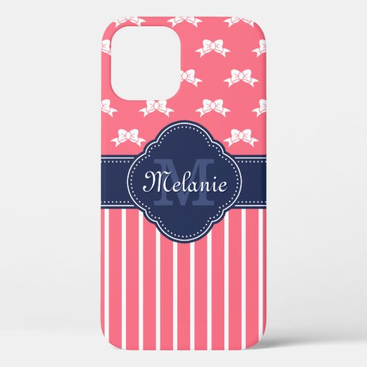 Hellrosa, schwarz, schwarz, schwarz, schwarz Case-Mate iPhone hülle (Rückseite)