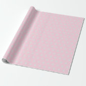  Hellrosa sehr hell bläulich Grau Polka Punkte Geschenkpapier (Ungerollt)