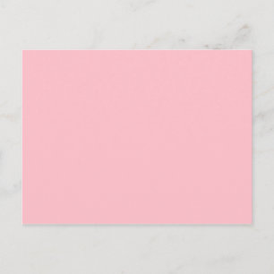 Hellrosa, solide Farbe Girly Pastel Postkarte