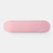 Hellrosa, solide Farbe Girly Pastel Skateboard (Horizontal)