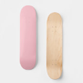 Hellrosa, solide Farbe Girly Pastel Skateboard (Vorderseite)