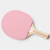 Hellrosa, solide Farbe Girly Pastel Tischtennis Schläger (Seitenansicht)